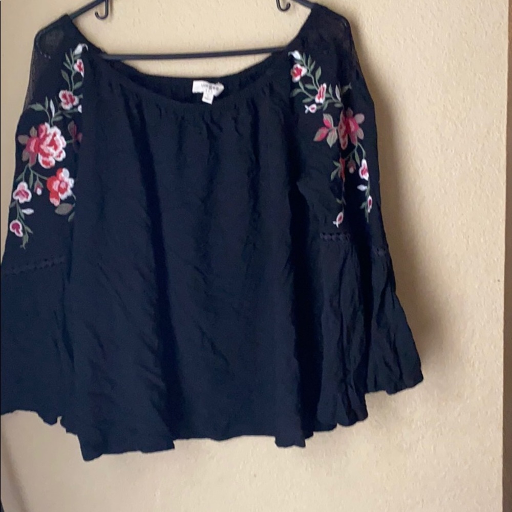 Unfeeling women’s size Large embroidered shirt